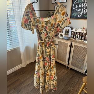 Floral Print Maxi Dress